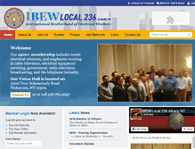 Tablet Screenshot of ibew236.org